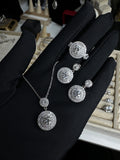 brilliant Moissanite Diamond  Set  - طقم الماس موزنايت