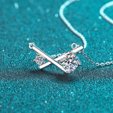 Moissanite Diamond Necklace  قلادة الماس الموزنايت