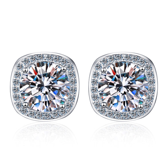 Moissanite  Diamond Earring- -حلق الماس الموزنايت | 1 قراط