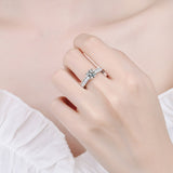 Moissanite Diamond Ring -  خاتم الماس موزنايت | 1قراط