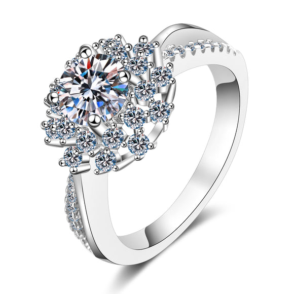 Moissanite Diamond Ring -  خاتم الماس موزنايت