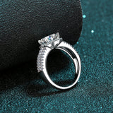 Moissanite Diamond Ring -  خاتم الماس موزنايت | 3 قراط