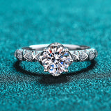 Moissanite Diamond Ring -  خاتم الماس موزنايت | 1 قراط