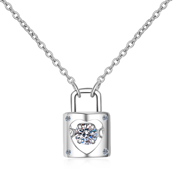 Moissanite Diamond Necklace  قلادة الماس الموزنايت