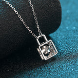 Moissanite Diamond Necklace  قلادة الماس الموزنايت