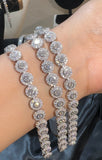 lady Moissanite Diamond Bracelet  - اسوارة الماس الموزنايت