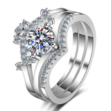 Moissanite Diamond Ring -  خاتم الماس موزنايت | TWIN  ثلاث قطع