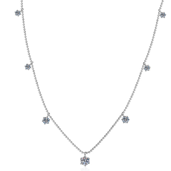 Moissanite Diamond Necklace  قلادة الماس الموزنايت | 3.2 قراط