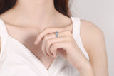 Moissanite Diamond Ring -  خاتم الماس موزنايت | 1 قراط | TWIN  قطعتين