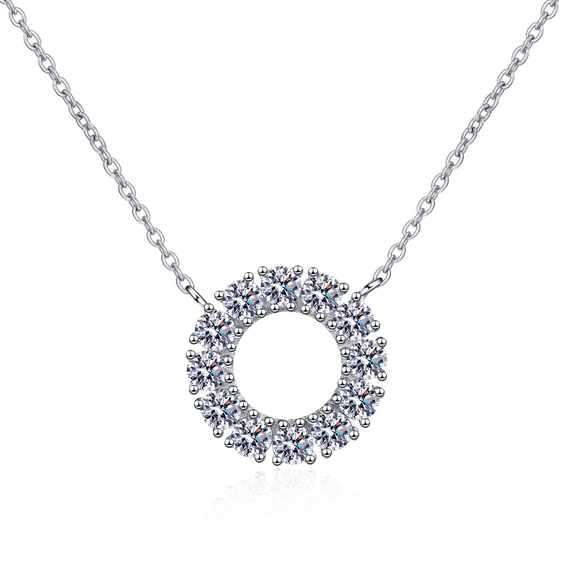 Moissanite Diamond Necklace  قلادة الماس الموزنايت