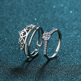 Moissanite Diamond Ring -  خاتم الماس موزنايت | TWIN  قطعتين