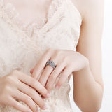 Moissanite Diamond Ring -  خاتم الماس موزنايت | TWIN  قطعتين