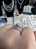 Moissanite Diamond Ring Fiery - خاتم الماس موزنايت