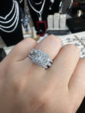 Moissanite Diamond Ring Scintillating - خاتم الماس موزنايت