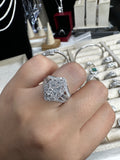 Moissanite Diamond Ring Statement piece  - خاتم الماس موزنايت