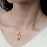 Multi-gemstone Pendant - قلادة الأحجار الكريمة
