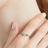 Amazonite and Aventurine Ring - خاتم الامازونايت والأفنتورين