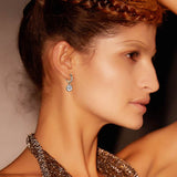 Moissanite Drop Earrings -حلق الماس الموزنايت