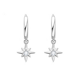 Moissanite  Star Ear studs -حلق الماس الموزنايت