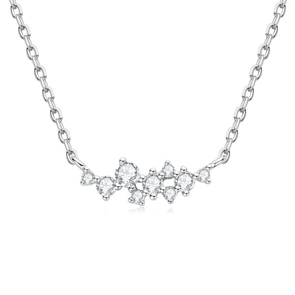Moissanite Collar Chain Necklace- قلادة  الماس الموزنايت