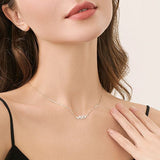 Moissanite Collar Chain Necklace- قلادة  الماس الموزنايت