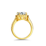Moissanite Diamond Ring - 3 Carats - خاتم ألماس الموزنايت
