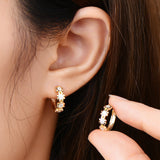Moissanite Earring- -حلق الماس الموزنايت