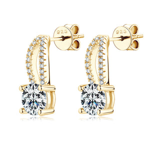 Moissanite Earring- -حلق الماس الموزنايت