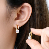 Moissanite Earring- -حلق الماس الموزنايت