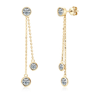 Moissanite Earring- -حلق الماس الموزنايت