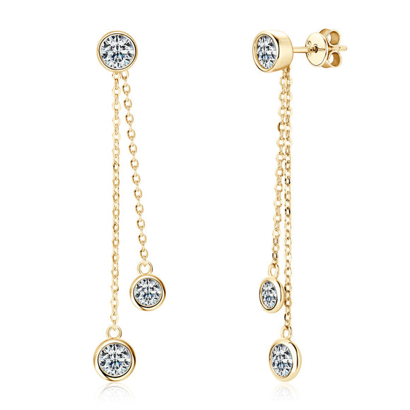 Moissanite Earring- -حلق الماس الموزنايت