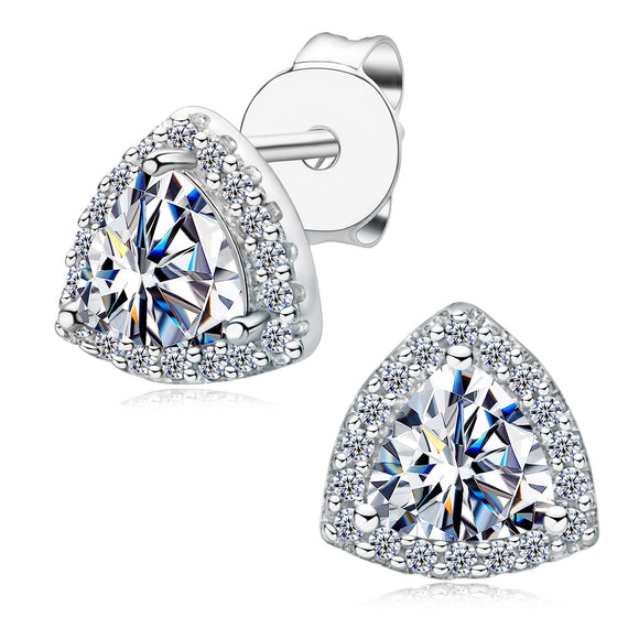 Moissanite Earring- -حلق الماس الموزنايت