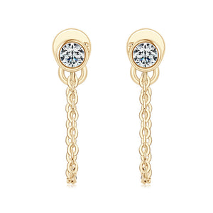 Moissanite Earring- -حلق الماس الموزنايت