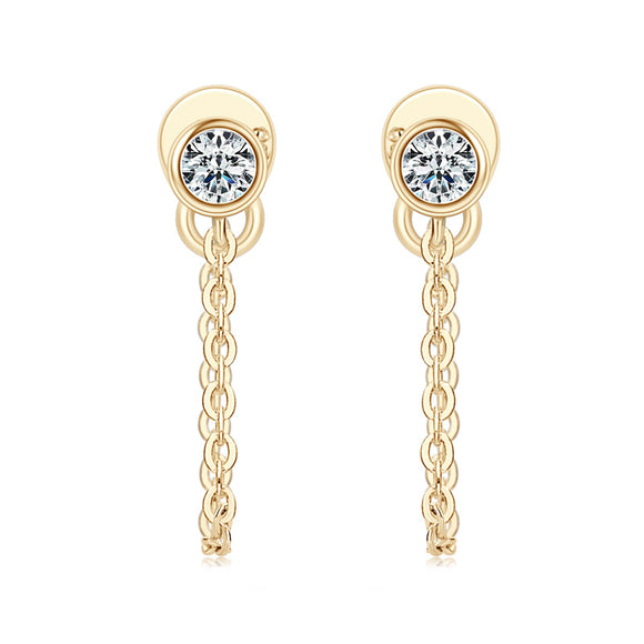 Moissanite Earring- -حلق الماس الموزنايت