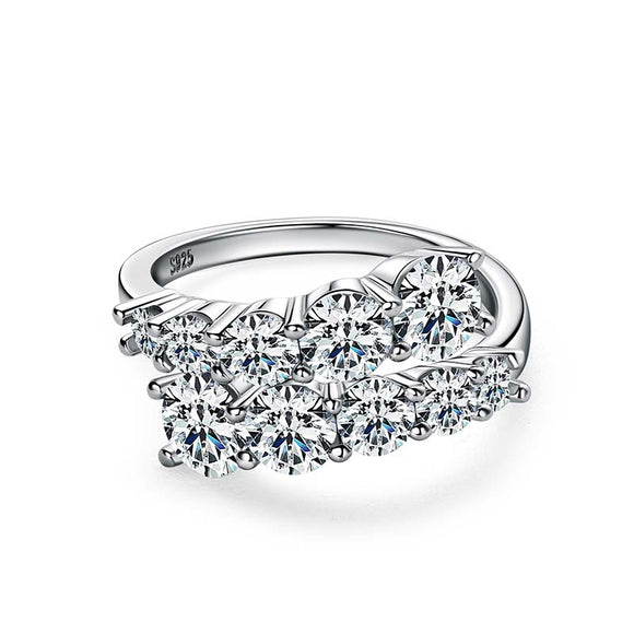 Moissanite Diamond Ring-خاتم ألماس الموزنايت
