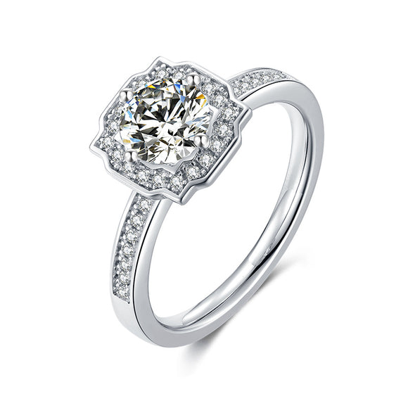 Moissanite Diamond Ring- خاتم ألماس الموزنايت