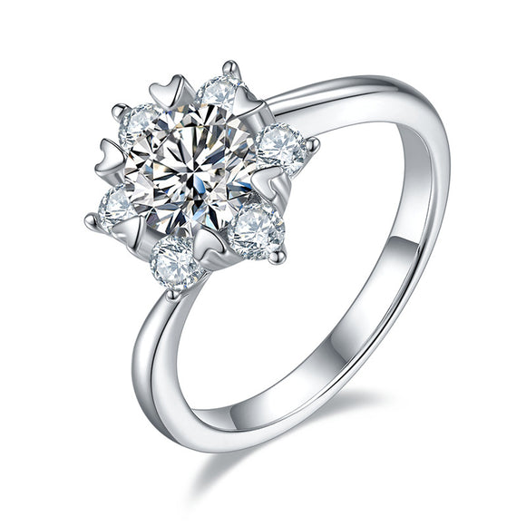 Moissanite Diamond Ring- خاتم ألماس الموزنايت