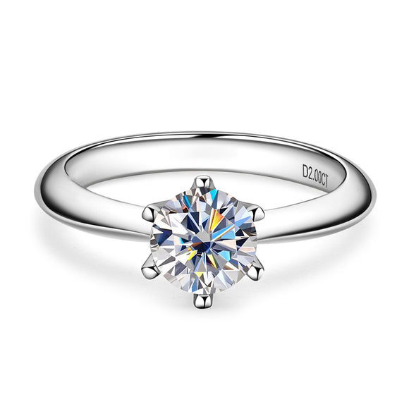 Moissanite Diamond Ring- خاتم الماس الموزنايت