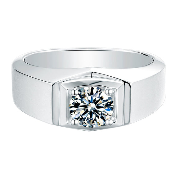 Moissanite Diamond Rings for Men- خاتم الماس الموزنايت للرجال