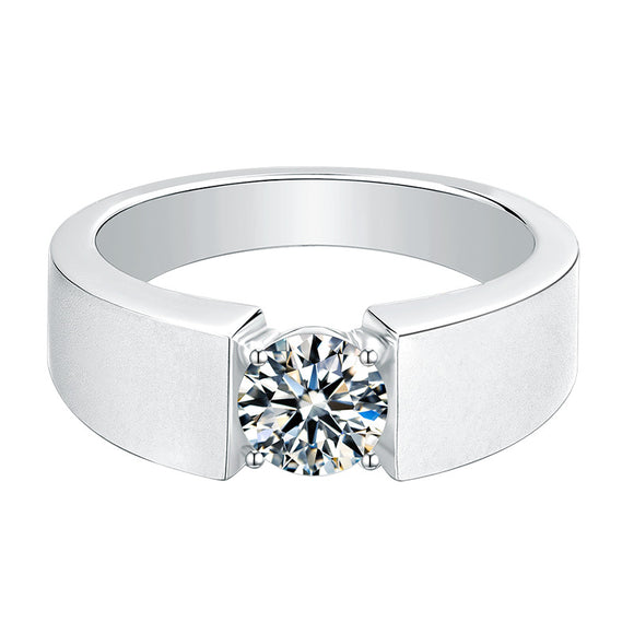 Moissanite Diamond Ring for Men- خاتم ألماس الموزنايت للرجال