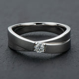 Moissanite Diamond Ring for Men- خاتم ألماس الموزنايت للرجال