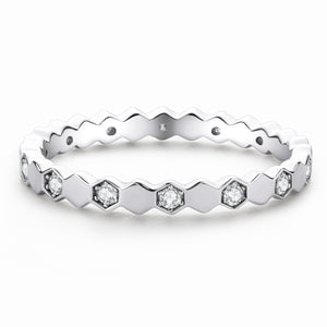 Moissanite Diamond Ring- خاتم الماس الموزنايت