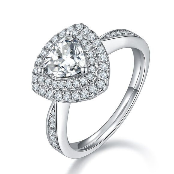 Moissanite Diamond Ring- خاتم الماس الموزنايت
