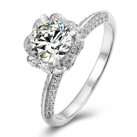 Moissanite Diamond Ring- خاتم ألماس الموزنايت