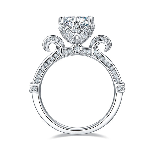 Moissanite Diamond Ring- خاتم الماس الموزنايت