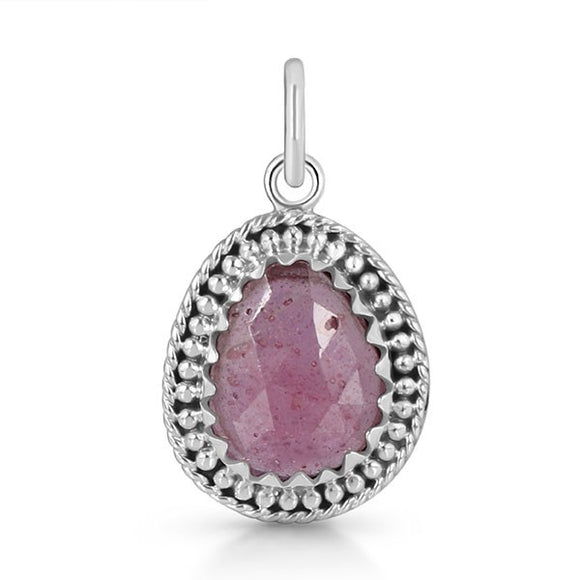 Pink Sapphire Pendant- قلادة الزفير الوردي