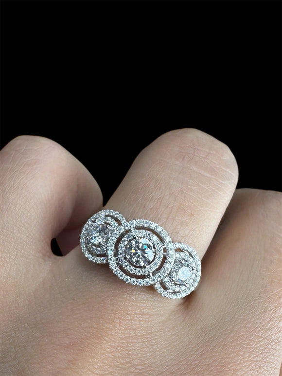 Moissanite Fancy Diamond Ring  -  خاتم الماس موزنايت
