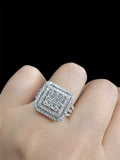 Moissanite Diamond Ring - Majestic  -  خاتم الماس موزنايت
