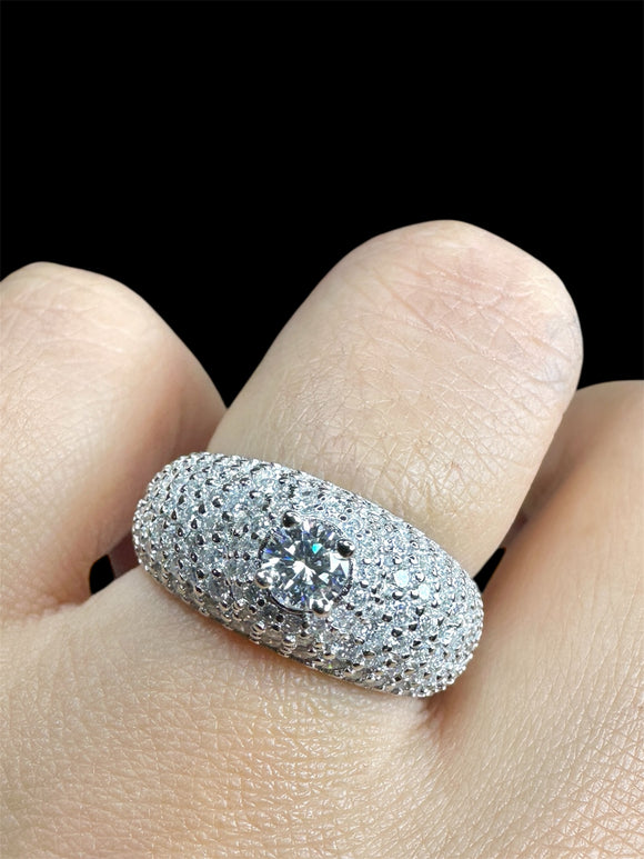 Moissanite Diamond Ring - Regal  -  خاتم الماس موزنايت