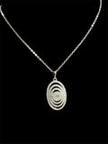 Moissanite diamond necklace - Sparkling -   قلادة الماس الموزنايت